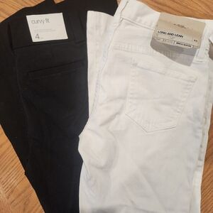 New with tags, Gap 2 pants bundle, size 4